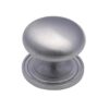 Heritage Brass Round Design Cabinet Knob (25Mm, 32Mm, 38Mm Or 48Mm), Satin Chrome