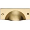 Heritage Brass Cabinet Drawer Pull Handle (112Mm Length), Satin Brass