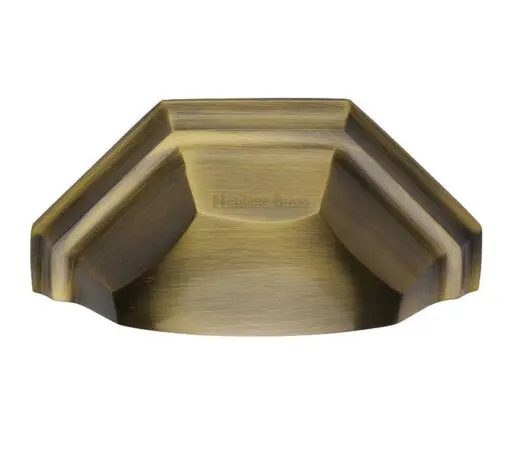 Heritage Brass Cabinet Drawer Pull Handle (89Mm C/C), Antique Brass