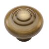 Heritage Brass Round Bead Design Cabinet Knob (32Mm Or 38Mm), Antique Brass