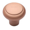 Heritage Brass Edge Design Round Cabinet Knob (32Mm Or 38Mm), Satin Rose Gold