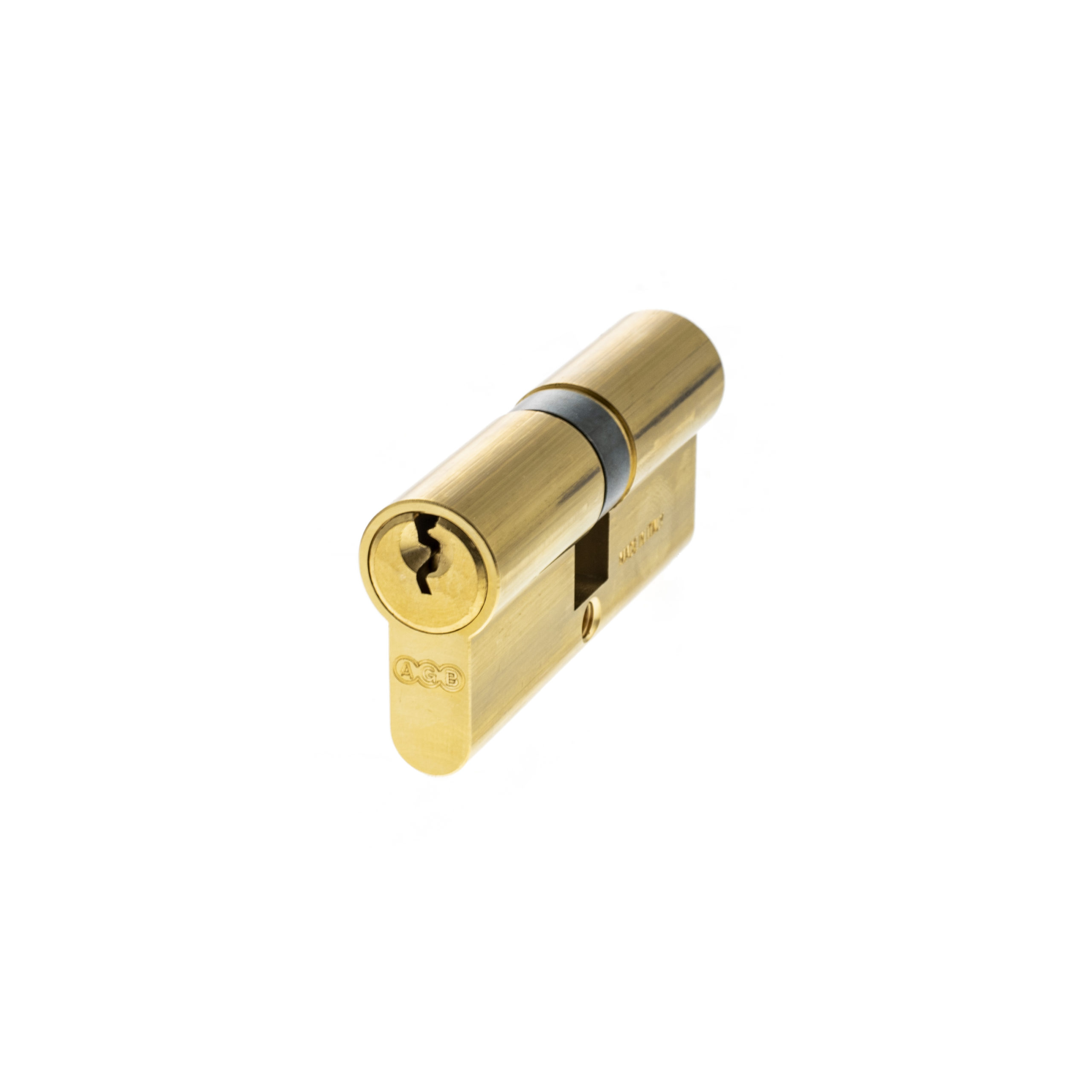 AGB 5 Pin Double Euro Cylinder 35-35mm (70mm) - Polished Brass