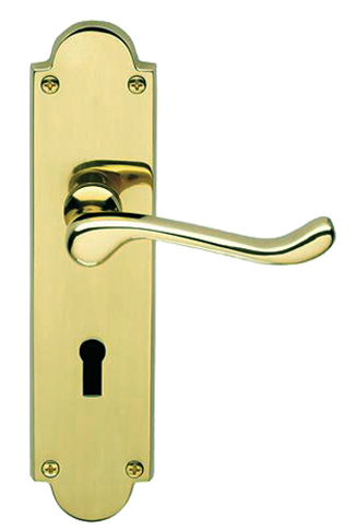 Caterham Polished Brass Door Handles (Sold In Pairs)