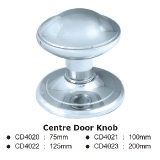 Centre Door Knobs – 100mm – Polished Chrome Finish