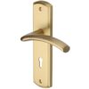 Heritage Brass Centaur, Satin Brass Door Handles (Sold In Pairs)