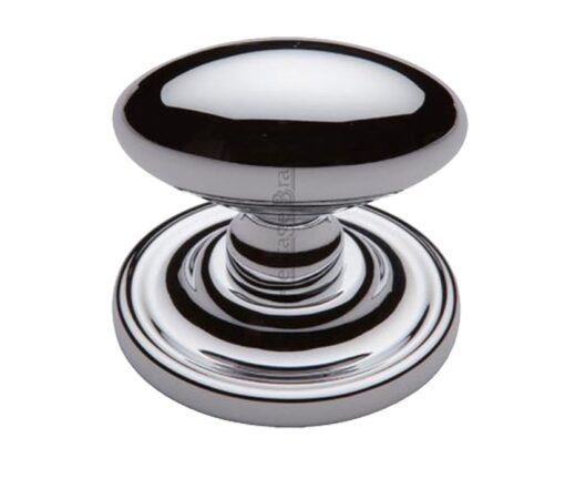 Heritage Brass Chelsea Mortice Door Knobs, Polished Chrome (Sold In Pairs)