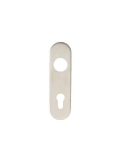 Eurospec CPRE1170/72SSS 174 X 45 X 8mm Steelworx Radius Backplates - Lock Euro Profile (72mm C/C) 170mm x 45mm x 8mm Satin Stainless Steel