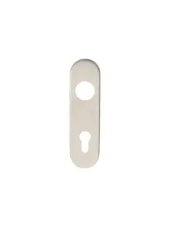 Eurospec CPRE1170/72SSS 174 X 45 X 8mm Steelworx Radius Backplates - Lock Euro Profile (72mm C/C) 170mm x 45mm x 8mm Satin Stainless Steel