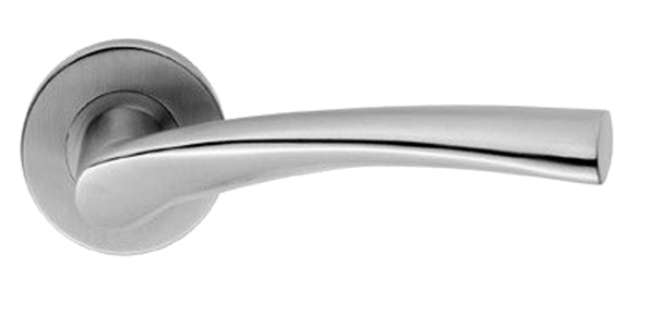 Eurospec Ergo Stainless Steel Door Handles - Satin Stainless Steel (Sold In Pairs)