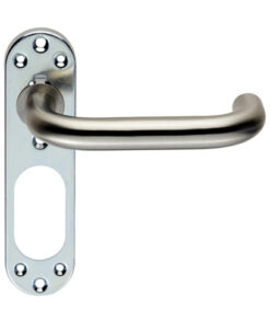 Eurospec Stainless Steel Safety Lever On Inner Backplate, Satin Or Polished Stainless Steel (Sold In Pairs)