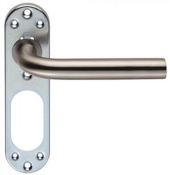 Eurospec CSLP1191SSS 170 X 45 X 8mm Steelworx 19mm Dia.Straight Lever On Inner Steel Backplate G201 Satin Stainless Steel