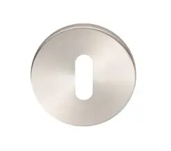 Eurospec Standard Profile Stainless Steel Escutcheons (6Mm Rose), Satin Stainless Steel