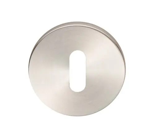 Eurospec Standard Profile Stainless Steel Escutcheons (6Mm Rose), Satin Stainless Steel
