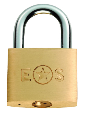 Eurospec Standard Shackle Brass Padlock, Various Sizes 25Mm-50Mm (Keyed Alike - 2 Or 3 Pack)