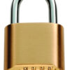 Eurospec Bottom Wheel Heavy Duty Combination Padlock, 50Mm (4 Wheel Combination)