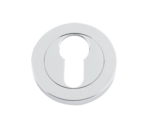 Euro Profile Escutcheons, Polished Chrome