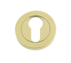 Euro Profile Escutcheons, PVD Stainless Brass