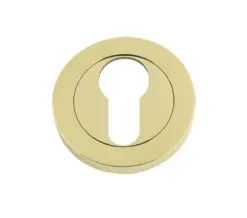 Euro Profile Escutcheons, PVD Stainless Brass