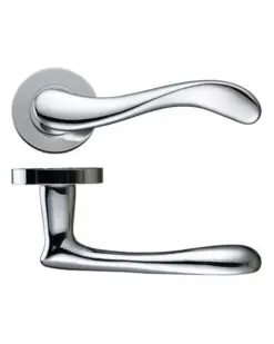 Zoo Hardware Da-T Imola Polished Chrome Door Handles (Sold In Pairs)