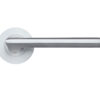 Zoo Hardware Da-T Virottia Satin Chrome Door Handles (Sold In Pairs)