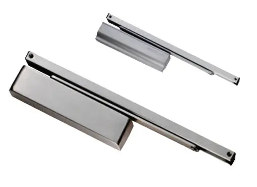 Eurospec Enduromax Dda Compliant Surface Mounted Slim H.E Door Closer, Spring Variable Power Size 2-4, Various Finishes