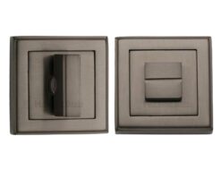 Heritage Brass Art Deco Square (54Mm X 54Mm) Turn & Release, Matt Bronze