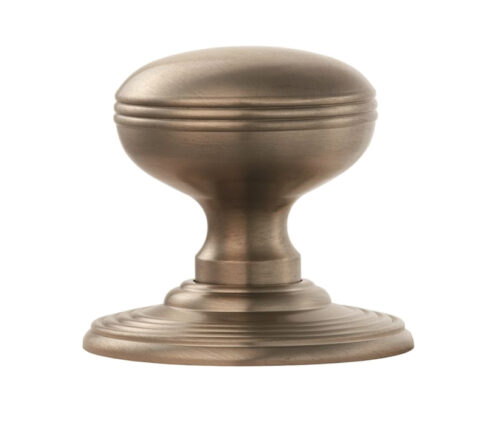 Delamain Ringed Concealed Fix Mortice Door Knob, Satin Nickel (Sold In Pairs)