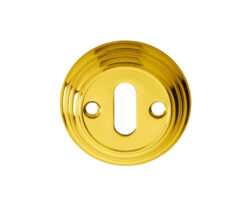 Delamain Standard Profile Escutcheon, Polished Brass