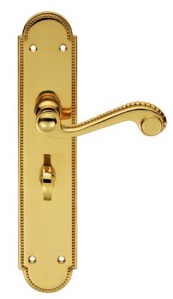 Carlisle Brass DL272 Chesham Lever On Backplate - Bathroom 57mm C/C Polished Brass