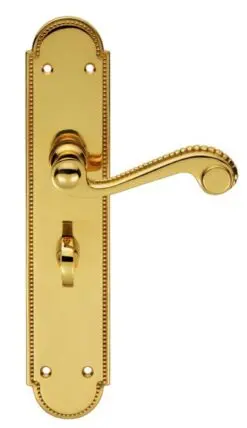 Carlisle Brass DL272 Chesham Lever On Backplate - Bathroom 57mm C/C Polished Brass