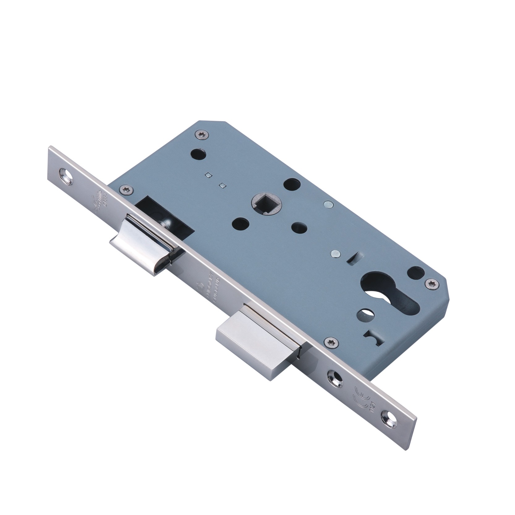 Din Euro Profile Sash Lock -55Mm Backset