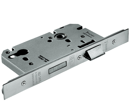 Eurospec Din Euro Profile Sashlock (Architectural), Satin Stainless Steel