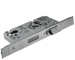 Eurospec Din Euro Profile Escape Lock (Architectural), Satin Stainless Steel Finish