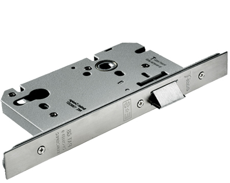 Eurospec Din Euro Profile Nightlatch (Architectural), Satin Stainless Steel