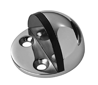 Eurospec Floor Mounted Shielded Door Stop, Polished Or Satin Stainless Steel