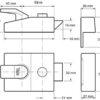 Deadlocking Nightlatch, High Security, with Automatic Deadlock, Chrome Finish