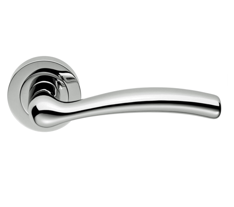 Manital Easy Polished Chrome, Satin Chrome Or Polished Brass Door Handles (Sold In Pairs)