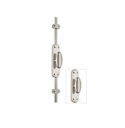 Oval Knob Locking Espagnolette Bolt Or Cremone Bolt - Eb100Pb - Upto 9'