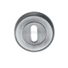 Heritage Brass Art Deco Style Standard Key Escutcheon, Satin Chrome