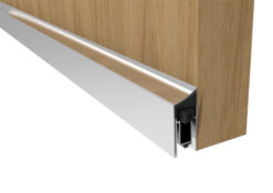 Eurospec Intumescent Top 37Db (Mortice) Drop Down Seal (Various Lengths), Satin Anodised Aluminium