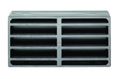 Eurospec Intumescent Air Transfer Vent Grille (Various Sizes), Silver