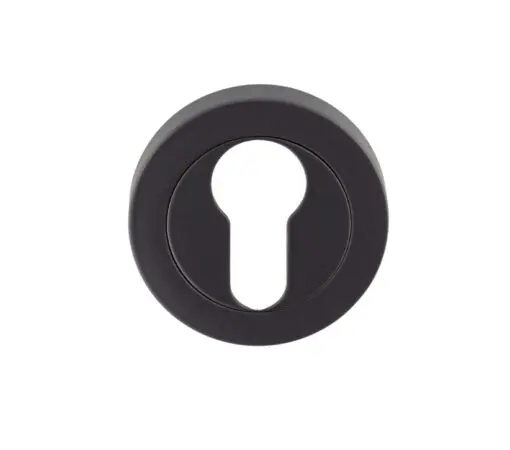 Euro Profile Escutcheon, Matt Black
