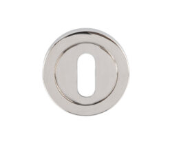 Serozzetta Standard Profile Escutcheons, Polished Nickel