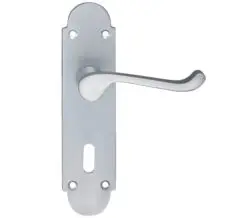 Zoo Hardware Fulton & Bray Oxford Door Handles On Backplate