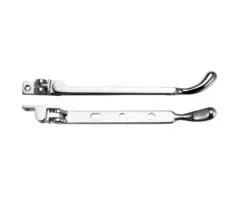 Zoo Hardware Fulton & Bray Bulb End Casement Stay (8", 10" Or 12"), Polished Chrome