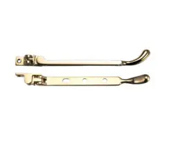 Zoo Hardware Fulton & Bray Bulb End Casement Stay (8", 10" Or 12"), Polished Brass