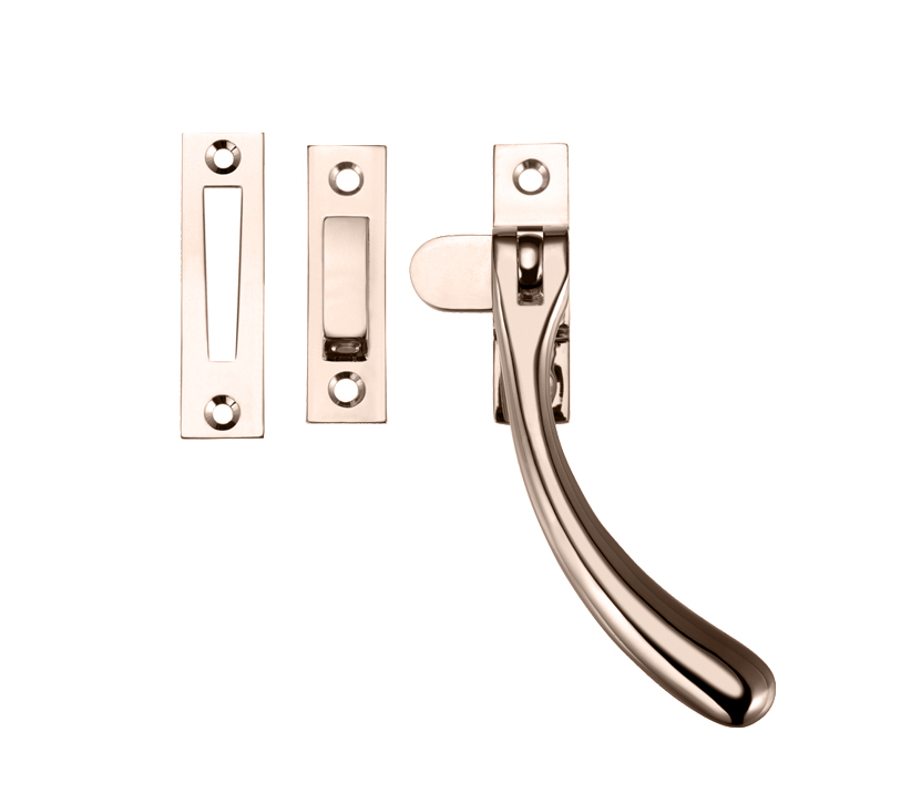 Zoo Hardware Fulton & Bray Standard Casement Fastener, Pvd Stainless Satin Nickel