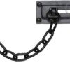 M Marcus Door Chain (106Mm X 38Mm), Smooth Black Iron (Sold In Pairs)