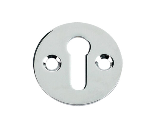 Zoo Hardware Fulton & Bray Standard Profile Victorian Escutcheon, Polished Chrome