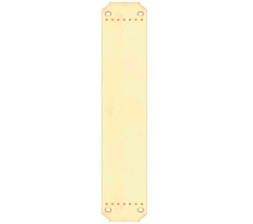 Fulton & Bray Cast Brass Art Nouveau Finger Plate (370Mm X 64Mm), Polished Brass